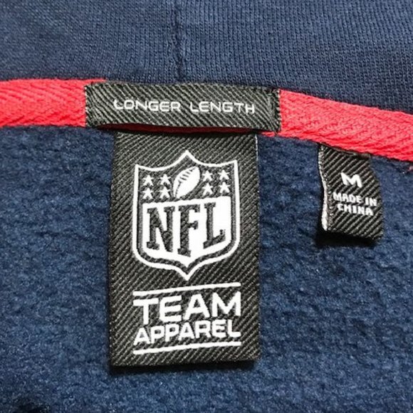 NFL Team Apparel New England Patriots MCMLX Embroidered Fleece Lined Hoodie - Picture 8 of 10